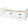 Alba sng med frvaring 90 x 200 cm - Vit