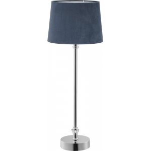 Liam bordslampa - Blå/krom - 59 cm