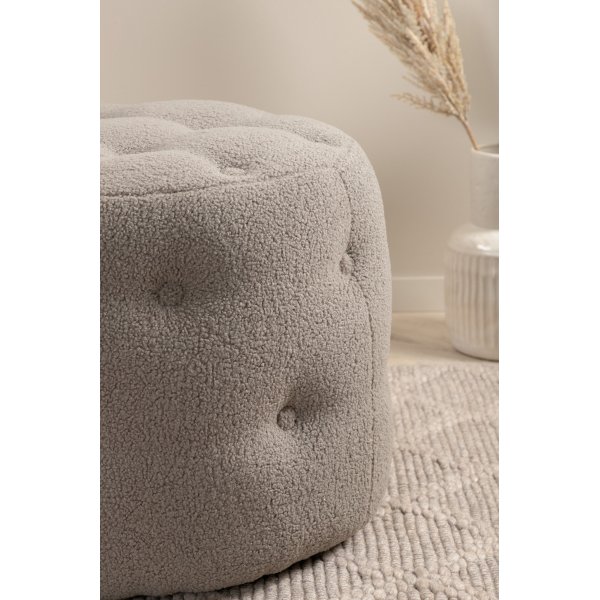 Pouf Respit - Teddy gris beige Pouf Respit - Teddy gris beige