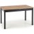 Regner matbord 124-168 cm - Wotan ek/svart
