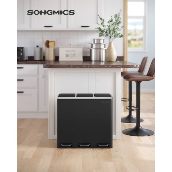 Poubelle Daloa 54 l - Noir Poubelle Daloa 54 l - Noir