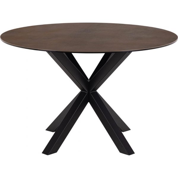 Heaven matbord 119 cm - Brun/matt svart