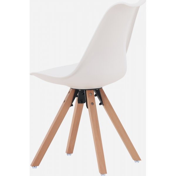 Chaise de salle  manger Zeno - Naturel/blanc