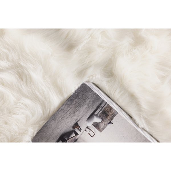 Katy fll 230 x 160 cm - Vit fuskpls