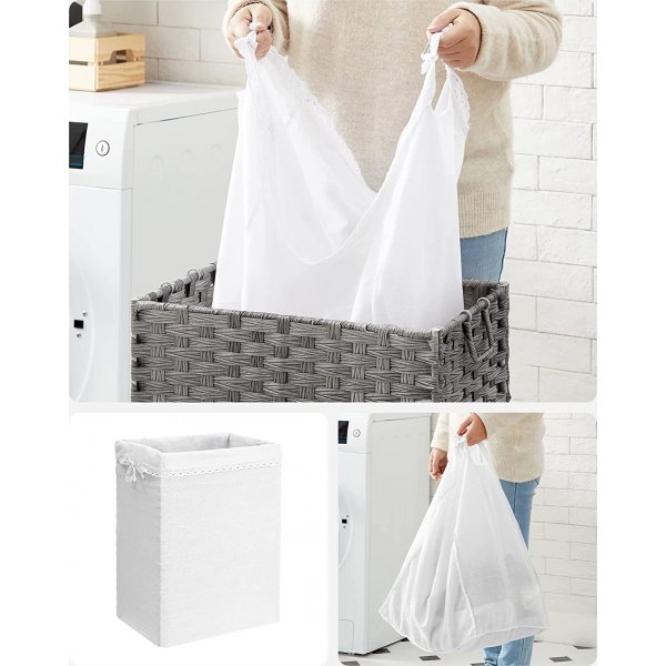 Henrietta tvättkorg 90 l - Grå Henrietta tvättkorg 90 l - Grå