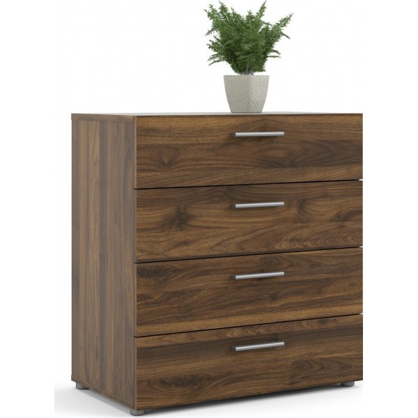 Commode large Pepe avec 4 tiroirs - Noyer Commode large Pepe avec 4 tiroirs - Noyer