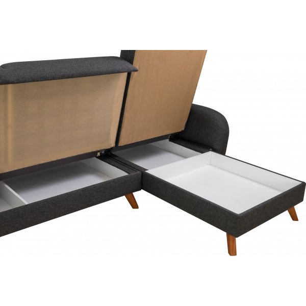 Kronos 2 divanbäddsoffa Antracit Kronos 2 divanbäddsoffa Antracit