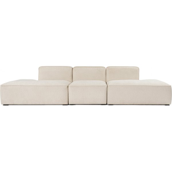 More 3-sits soffa med ppna avslut - Cream