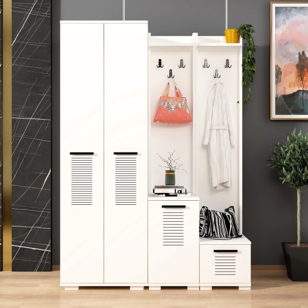 Cintre Asimo 130 x 44,6 x 183 cm - Blanc Cintre Asimo 130 x 44,6 x 183 cm - Blanc