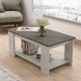 Luvio soffbord 15, 96x50 cm - Silver/antracit