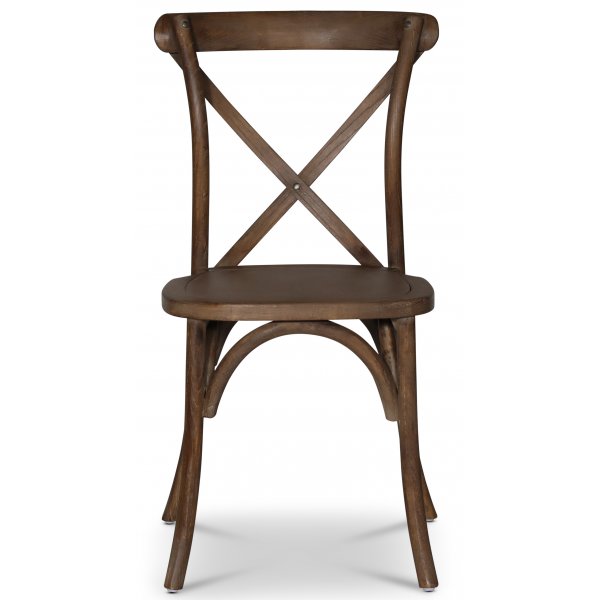 Paris vintage stol med kryss i valnöt + Fläckborttagare för möbler Paris vintage stol med kryss i valnöt + Fläckborttagare för möbler