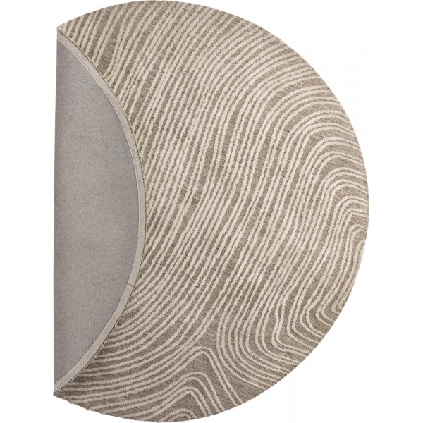Melle matta 200 cm - Beige/vit
