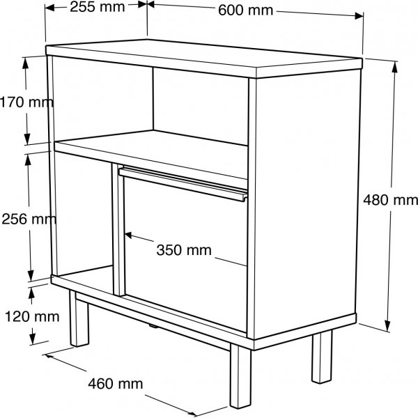 Oceaan bijzettafel 60 x 25,5 cm - Wit Oceaan bijzettafel 60 x 25,5 cm - Wit