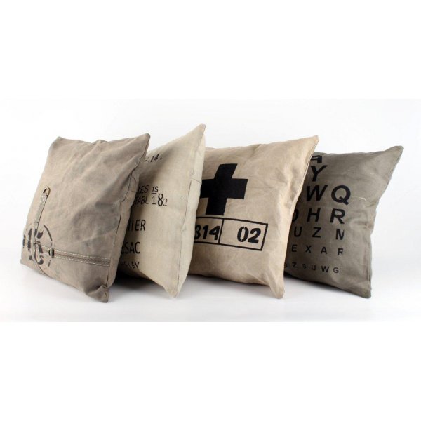 Kudde Canvas Letters - Osorterade motiv