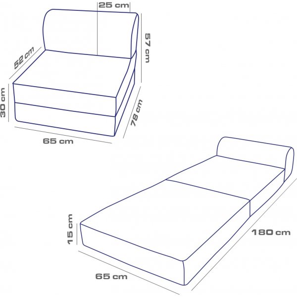 Canap-lit Magic - Anthracite