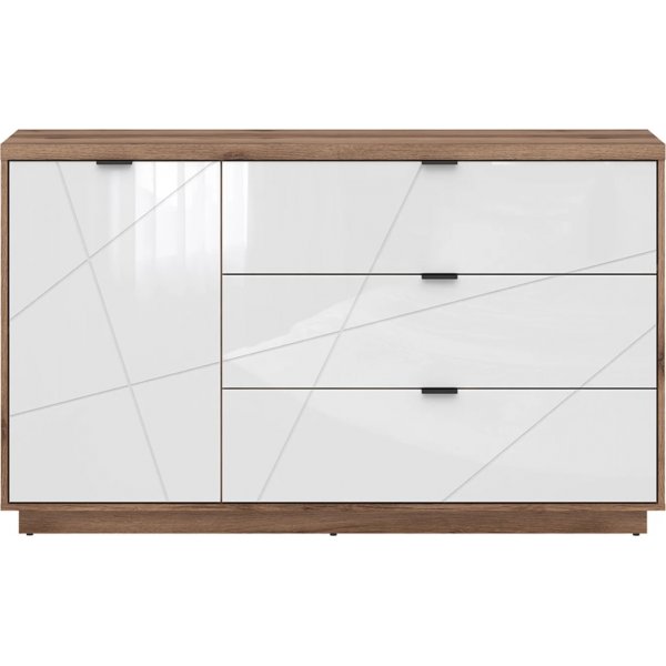 Buffet ancien - Chêne foncé/blanc Buffet ancien - Chêne foncé/blanc