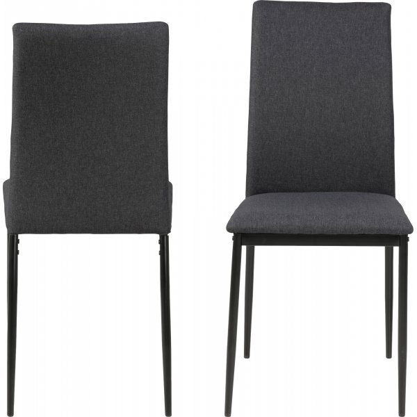 Chaise de salle à manger Demina - Gris foncé Chaise de salle à manger Demina - Gris foncé
