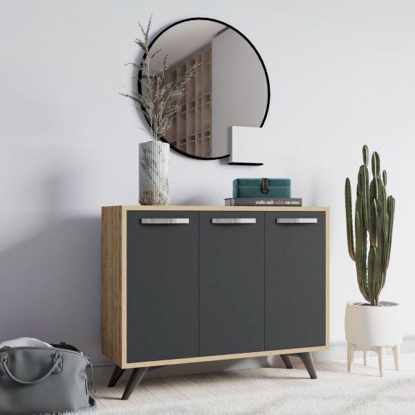 Armoire Spiffy - Chêne/anthracite Armoire Spiffy - Chêne/anthracite