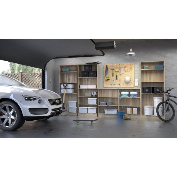 Bibliothèque haute et large Basic - Chêne Bibliothèque haute et large Basic - Chêne