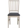 Scarlett stoel - Whitewash eiken/grijs