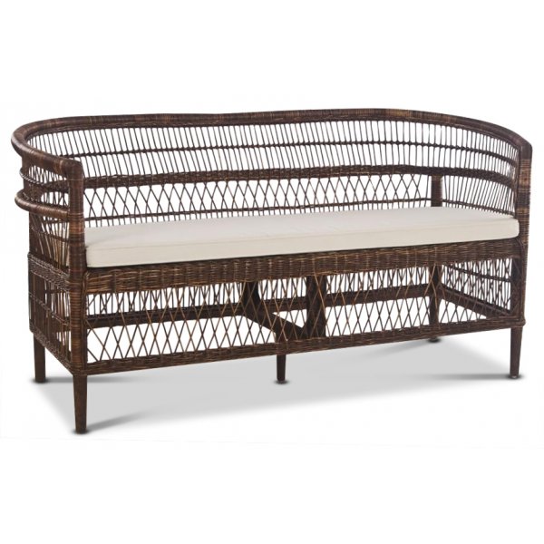 Tranum utesoffa i rotting - Brun