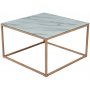 Link soffbord med marmorerat glas - 75 x75 cm + Flckborttagare fr mbler