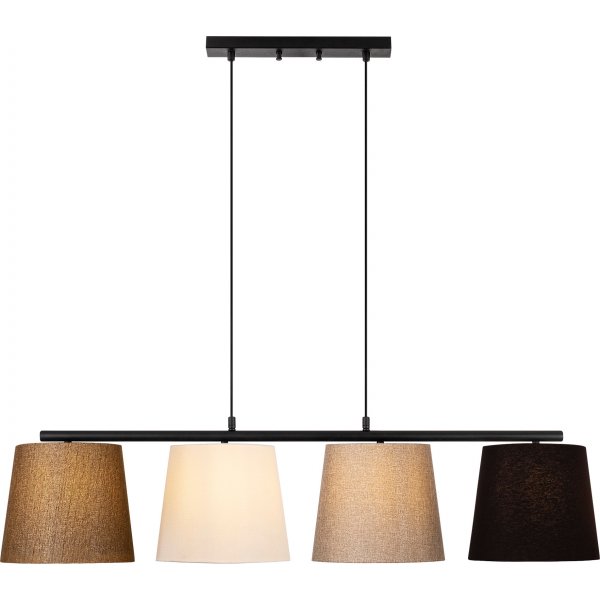 Plafonnier Valle 10815 - Noir/or/blanc/beige