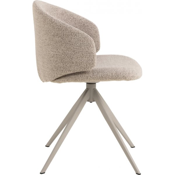 Ella matstol - Beige boucl�/gr�