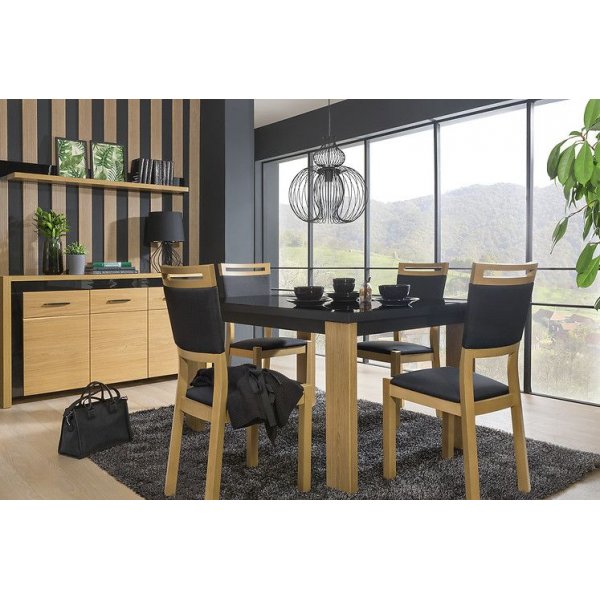 Manilla sideboard - Ek/svart