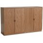 Level sideboard i oljad ek med slta drrar B140 cm