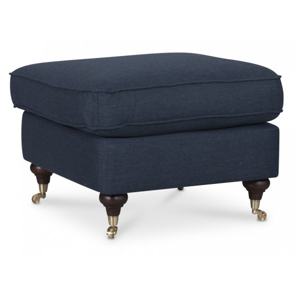 Howard Watford Deluxe fotpall - Navybl + Textilskydd fr mbler