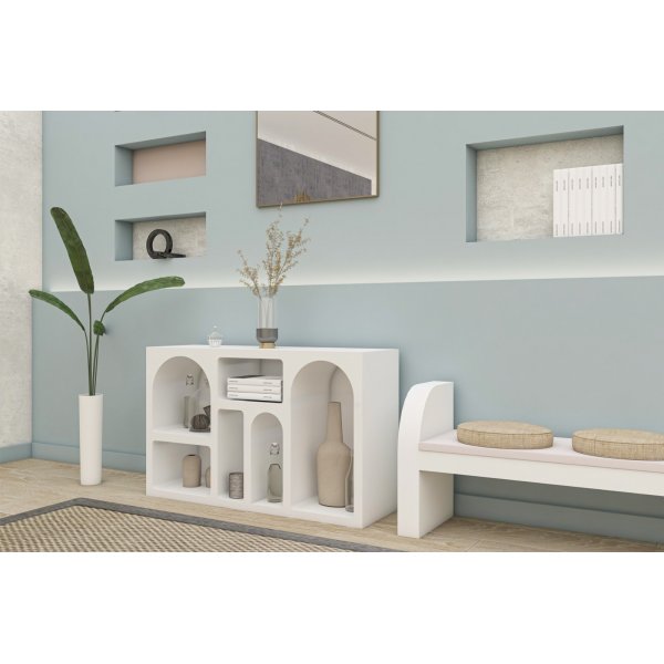 Étagère Vivanta 120x35x74 cm - Blanc Étagère Vivanta 120x35x74 cm - Blanc