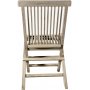 Salt utematgrupp runt 120 cm bord med 4 st matstolar - Gr teak + Trolja fr mbler