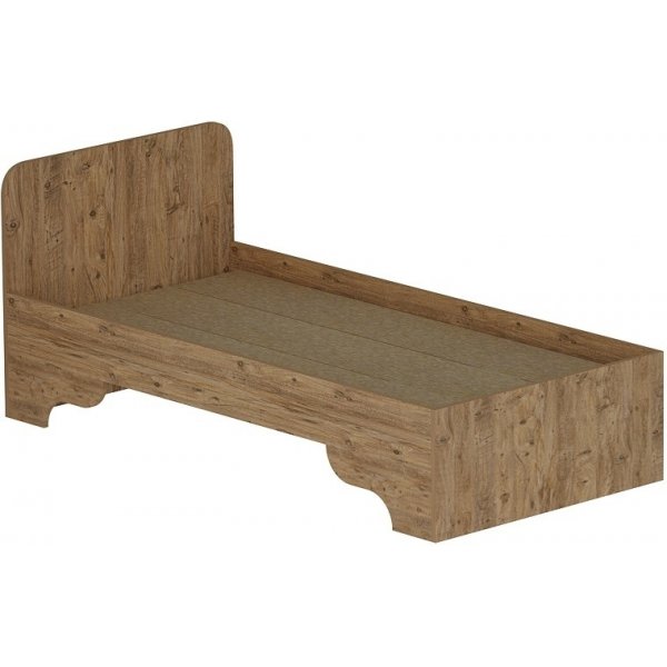 Eenpersoonsbed van Luse 190 x 90 cm - Grenen/beige