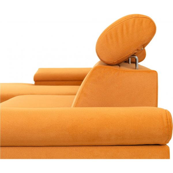 Santi slaapbank links - Oranje Santi slaapbank links - Oranje