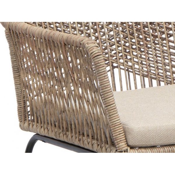 Matstol f�r utomhus - Karmstol beige / Sand - Vera