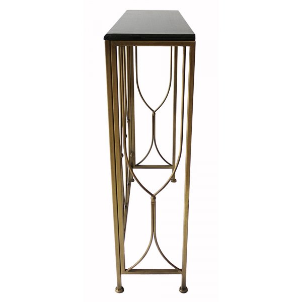 Venestad konsolbord - Tr/guldig