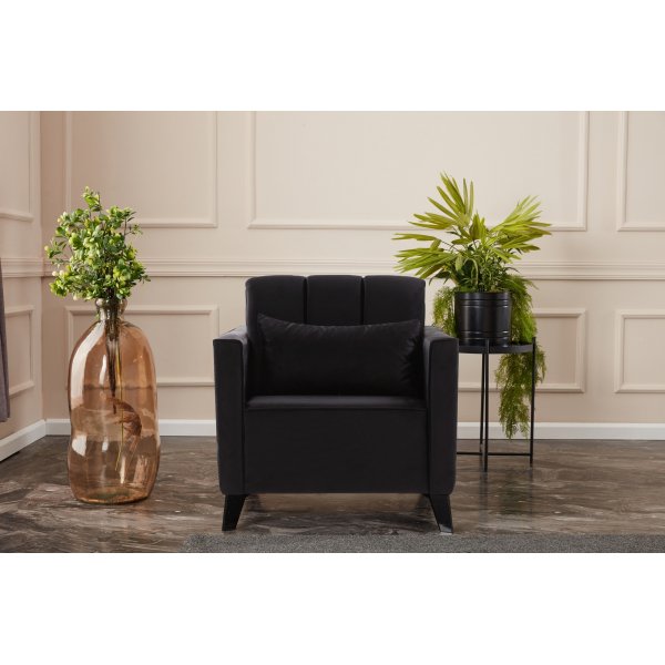 Ova fåtölj - Svart Ova fåtölj - Svart