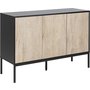 Seaford sknk 120 cm - Svart/vitpigmenterad ek