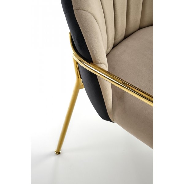 Cadeira eetkamerstoel 500 - Beige/zwart Cadeira eetkamerstoel 500 - Beige/zwart