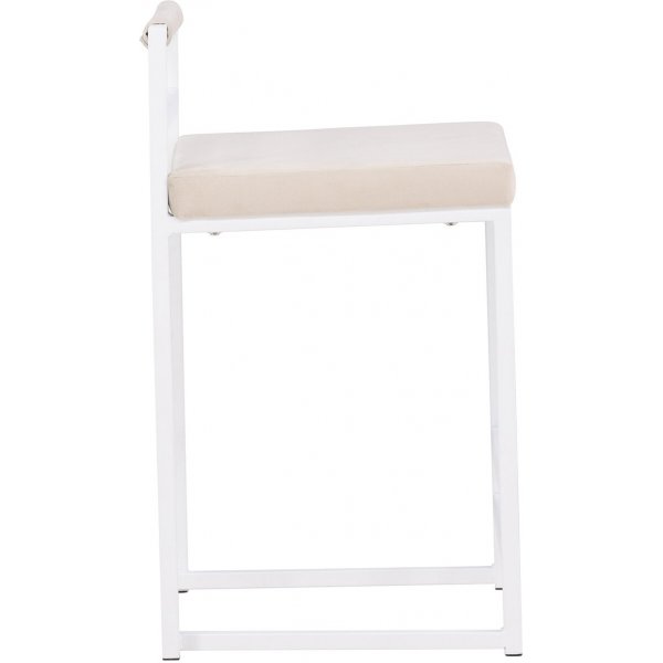 Opelika barstol - Beige/vit