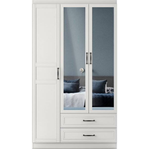 Henna kledingkast 105 x 50 x 210 cm - Wit
