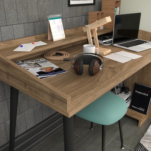 Bureau Vanessa 121,8 x 59 cm - Noyer Bureau Vanessa 121,8 x 59 cm - Noyer