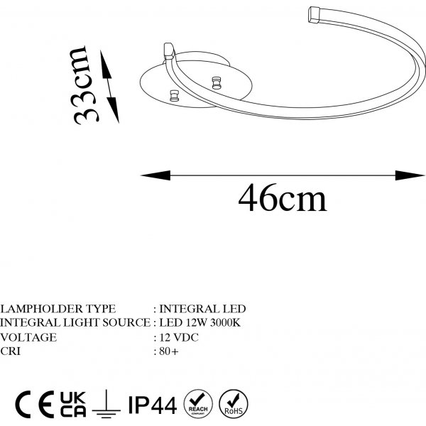 Luno taklampa - Guld