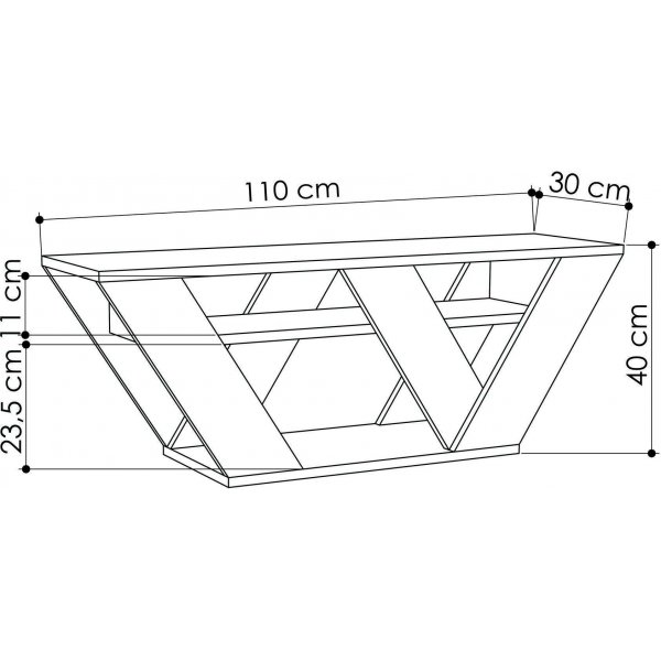 Meuble TV Pipralla - Anthracite