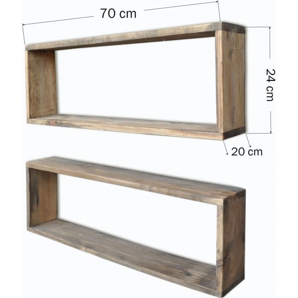 Abstracte wandplank 7 - Walnoot Abstracte wandplank 7 - Walnoot