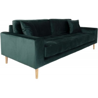 Lido 3-sits soffa - Mrkgrn