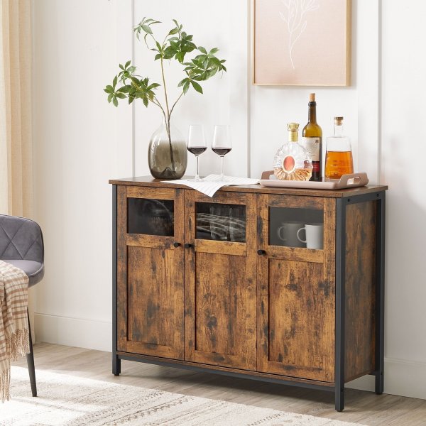 Buffet Eldin 100 cm - Marron/noir Buffet Eldin 100 cm - Marron/noir