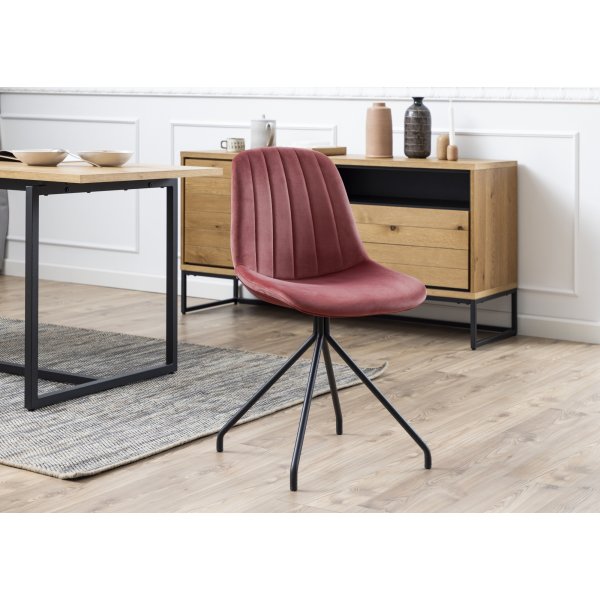 Chaise de salle  manger Eva - Rose