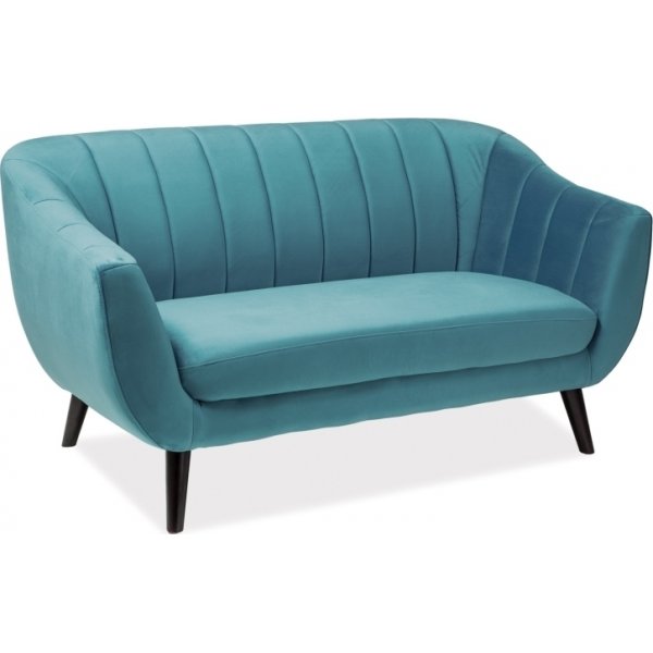Rollo 2- sits soffa - Turkos sammet
